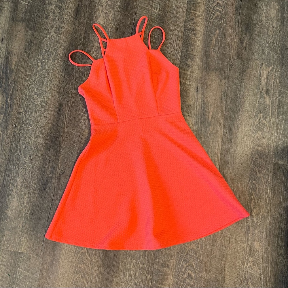 Bright orange Material Girl dress